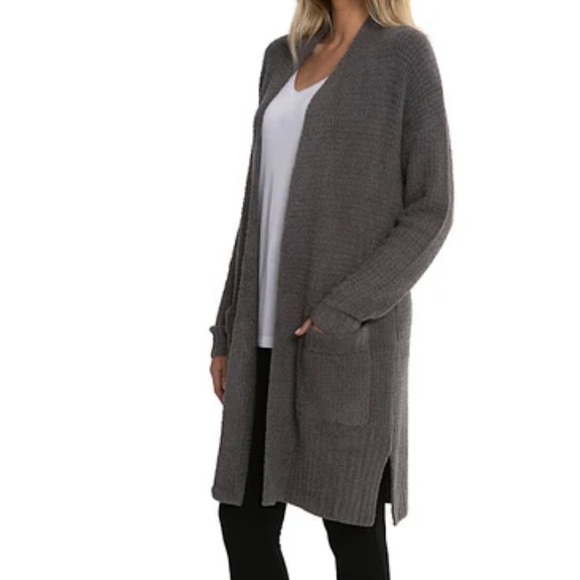 Barefoot Dreams Sweaters - Barefoot Dreams CozyChic Lite Brown Long Cardigan Sweater Size Medium